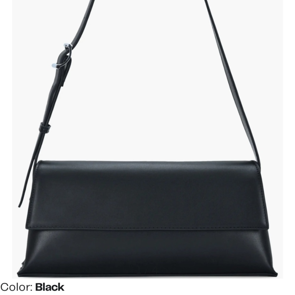 Madison West Clean Buckle Strap Shoulder Bag